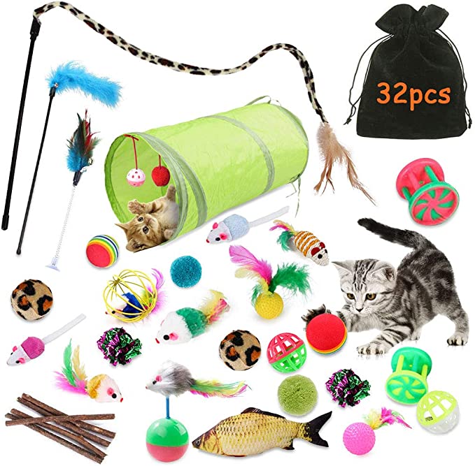 32 jouets pour votre chat