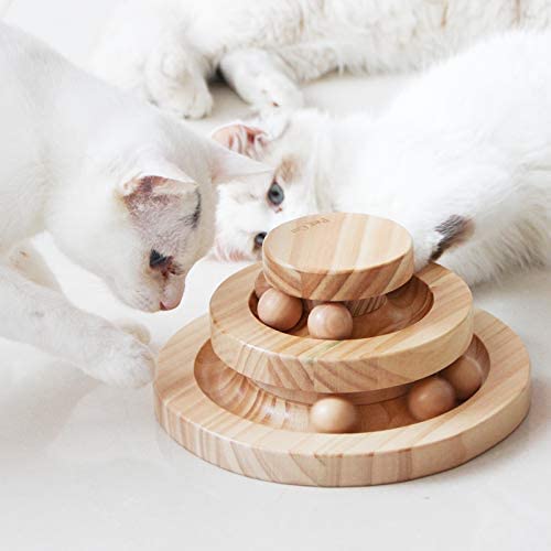 jeu pour chat plateau bois à billes